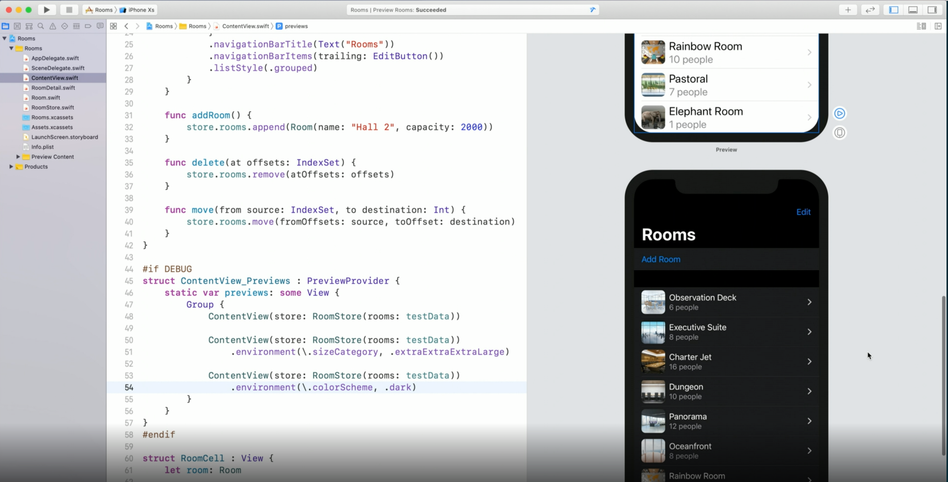Swift UI Preview demo in WWDC