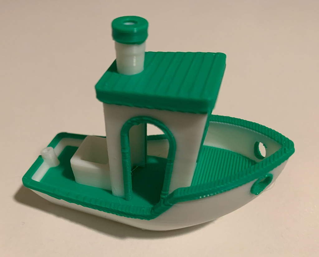 3D printed dual color benchy